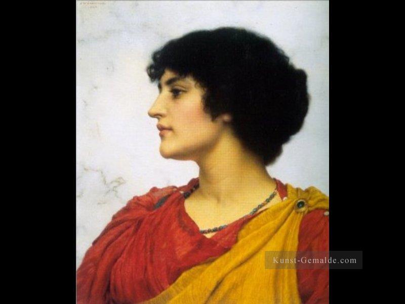 Italienischen Mädchen Haupt 1902 Neoclassicist Dame John William Godward Ölgemälde